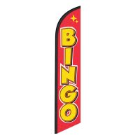 Bingo Feather Flag Banner 12FT Tall Sign