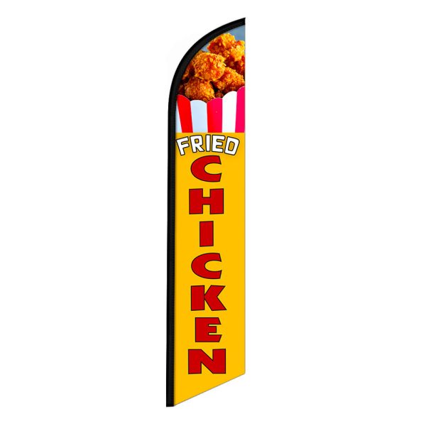 Fried Chicken Feather Flag Banner 12FT Tall Sign