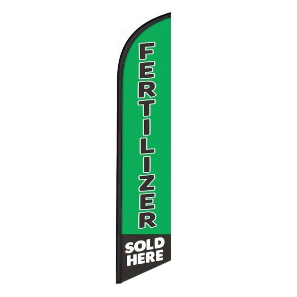 Fertilizer Sold Here Feather Flag Banner 12FT Tall Sign