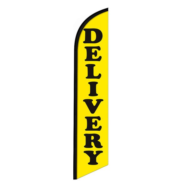Delivery Feather Flag Banner 12FT Tall Sign