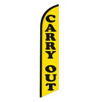Carry Out Feather Flag Banner 12FT Tall Sign