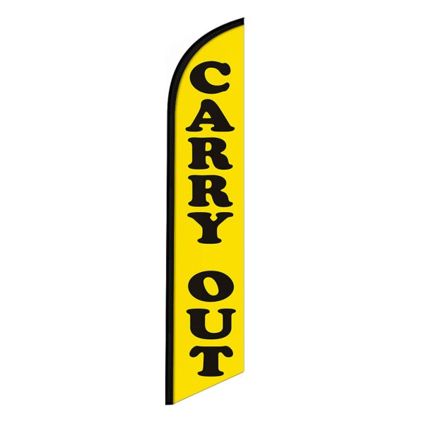 Carry Out Feather Flag Banner 12FT Tall Sign