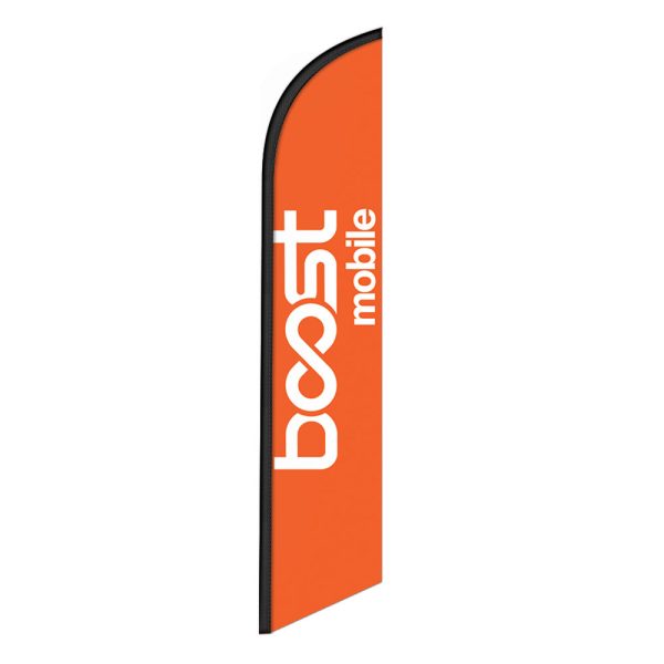 Boost Mobile Feather Flag Banner 12FT Tall Sign
