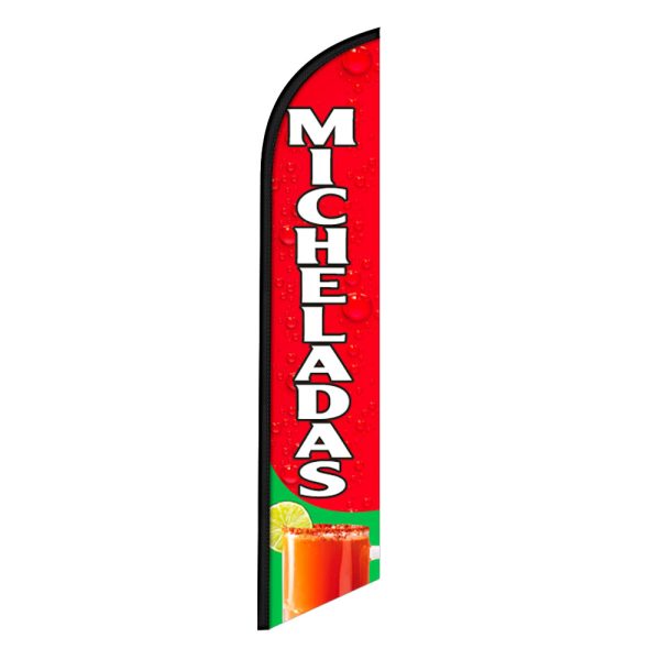 MICHELADAS Feather Flag Banner 12FT Tall Sign