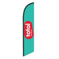 Total wireless Feather Flag Banner 12FT Tall Sign