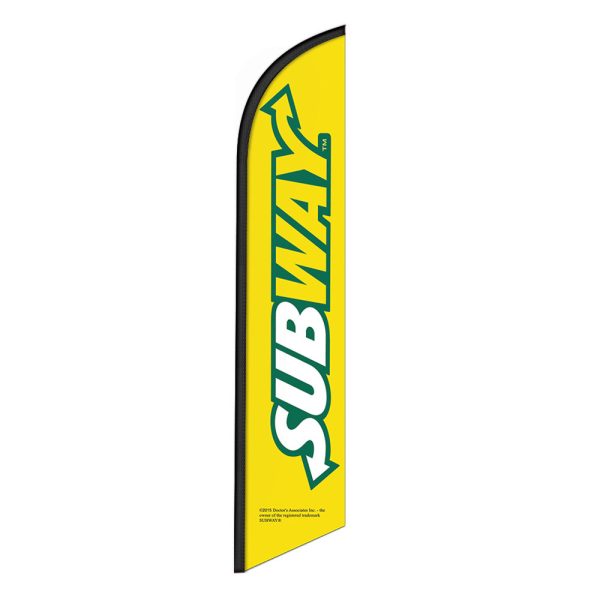 Subway Feather Flag Banner 12FT Tall Sign