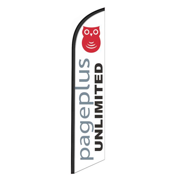 PagePlus Unlimited Feather Flag Banner 12FT Tall Sign
