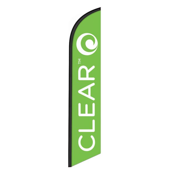 Clear Feather Flag Banner 12FT Tall Sign