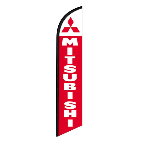 Mitsubishi Feather Flag Banner 12FT Tall Sign