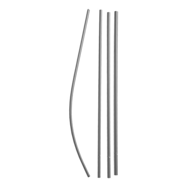 Pre-Curved 15ft Aluminum Pole Kit with Ground Spike — Perfect for 12ft Super Novo Flags