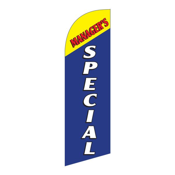 Manager's Special 6FT Tall Feather Flags Banners For Real Estate