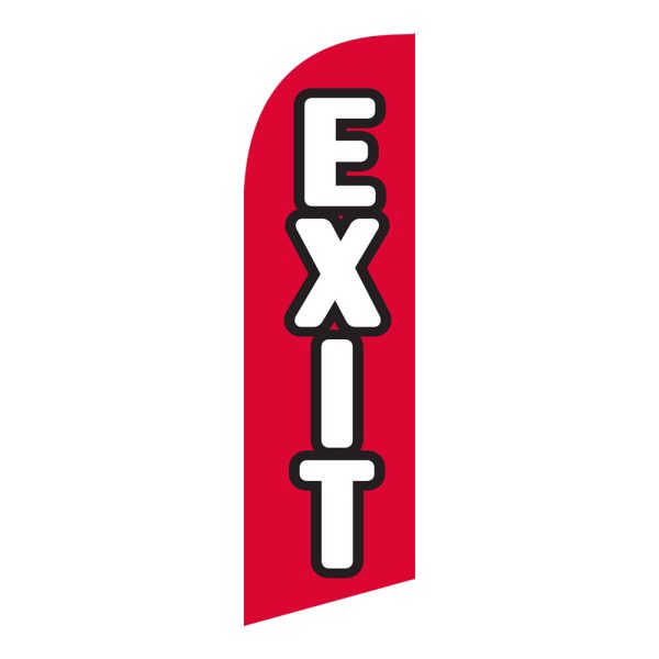 Exit 6FT Tall Feather Flags Banners