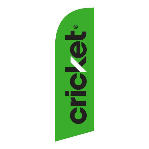 Cricket 6FT Tall Feather Flags Banners
