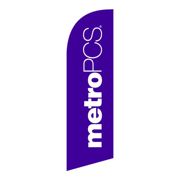 Metro PCS 6FT Tall Feather Flags Banners