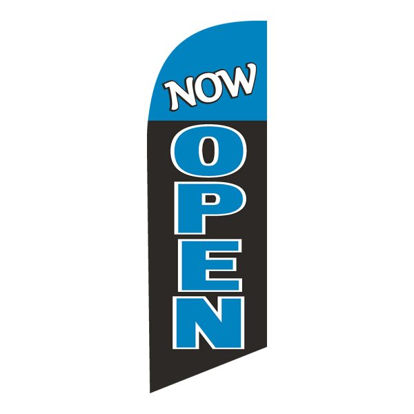 Now Open 6FT Tall Feather Flags Banners