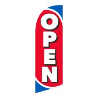 Open 6FT Tall Feather Flags Banners