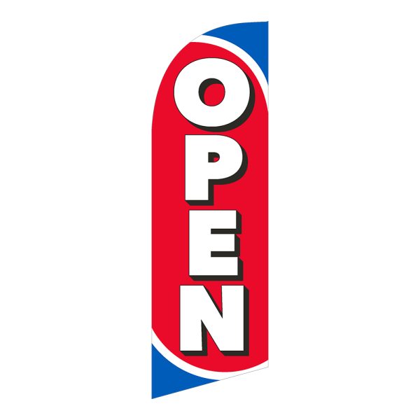 Open 6FT Tall Feather Flags Banners