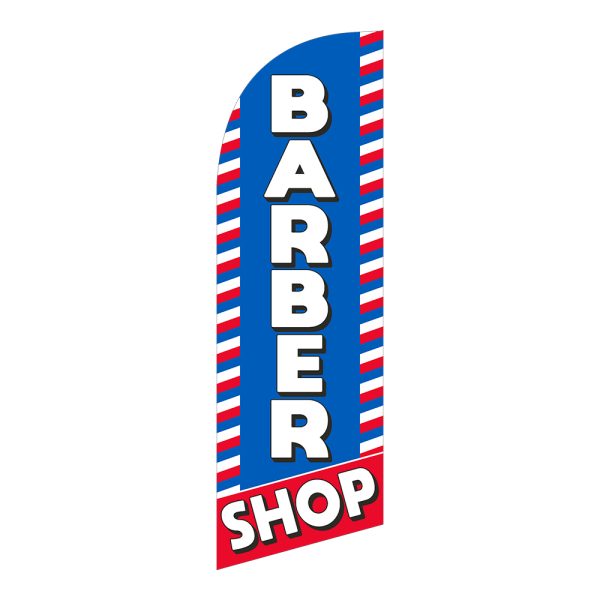 Barber Shop 6FT Tall Feather Flags Banners