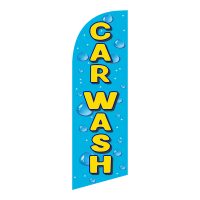 Car Wash 6FT Tall Feather Flags Banners