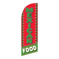 Mexican Food 6FT Tall Feather Flags Banners