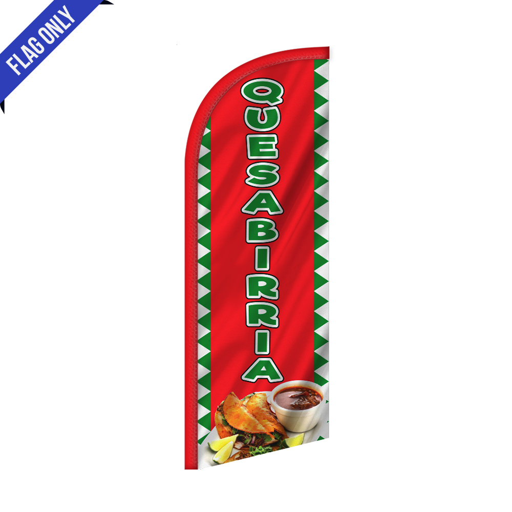 Quesabirria 6FT Tall Feather Flags Banners - Image 2