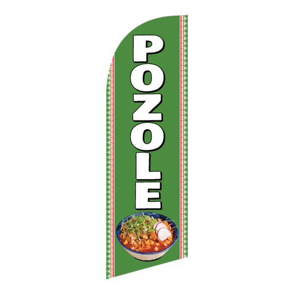 Pozole 6FT Tall Feather Flags Banners