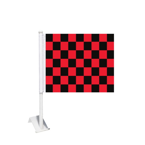 Checkered Car Window Flags