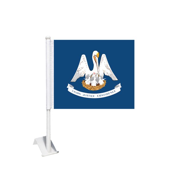 Louisiana Car Window Flag