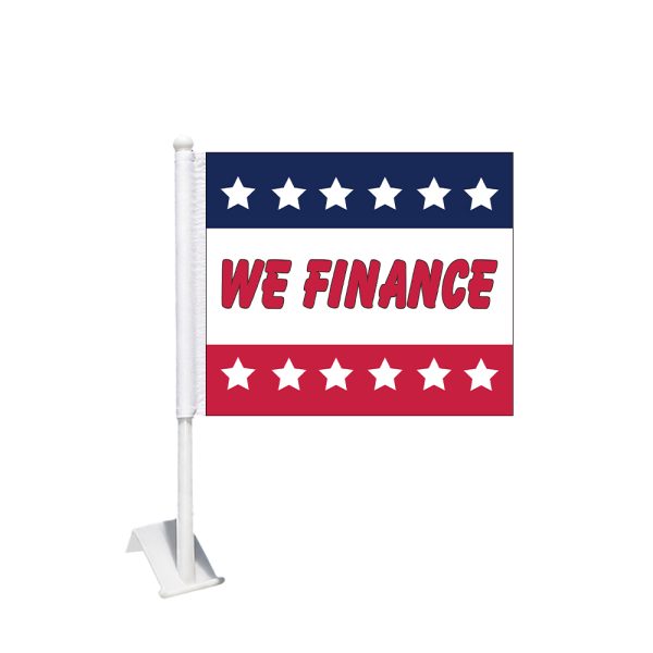 We Finance Car Window Flags