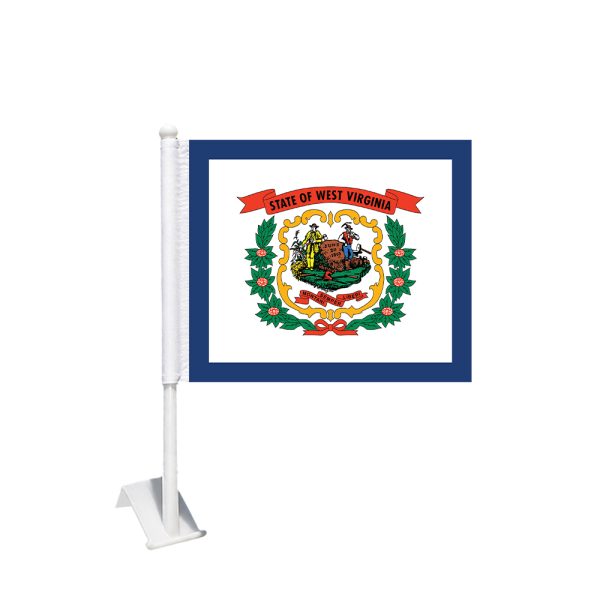 West Virginia Car Window Flag