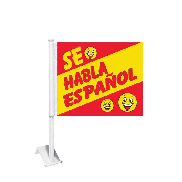 Se Habla Espanol Car Window Flags