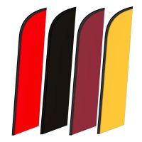 Solid Color 12FT tall Feather Flag Banner